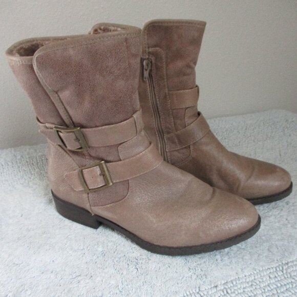 BareTraps womens fur lined ankle boots - Picture 1 of 9